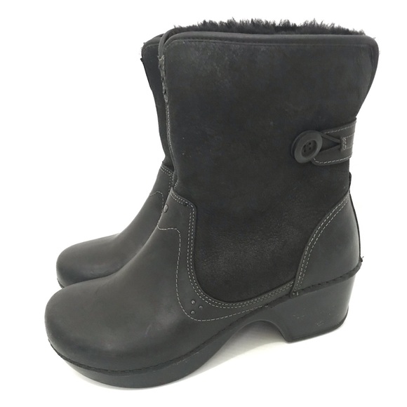 Dansko Harper fur Lined Clog Ankle Boots Size 40 - Picture 1 of 9